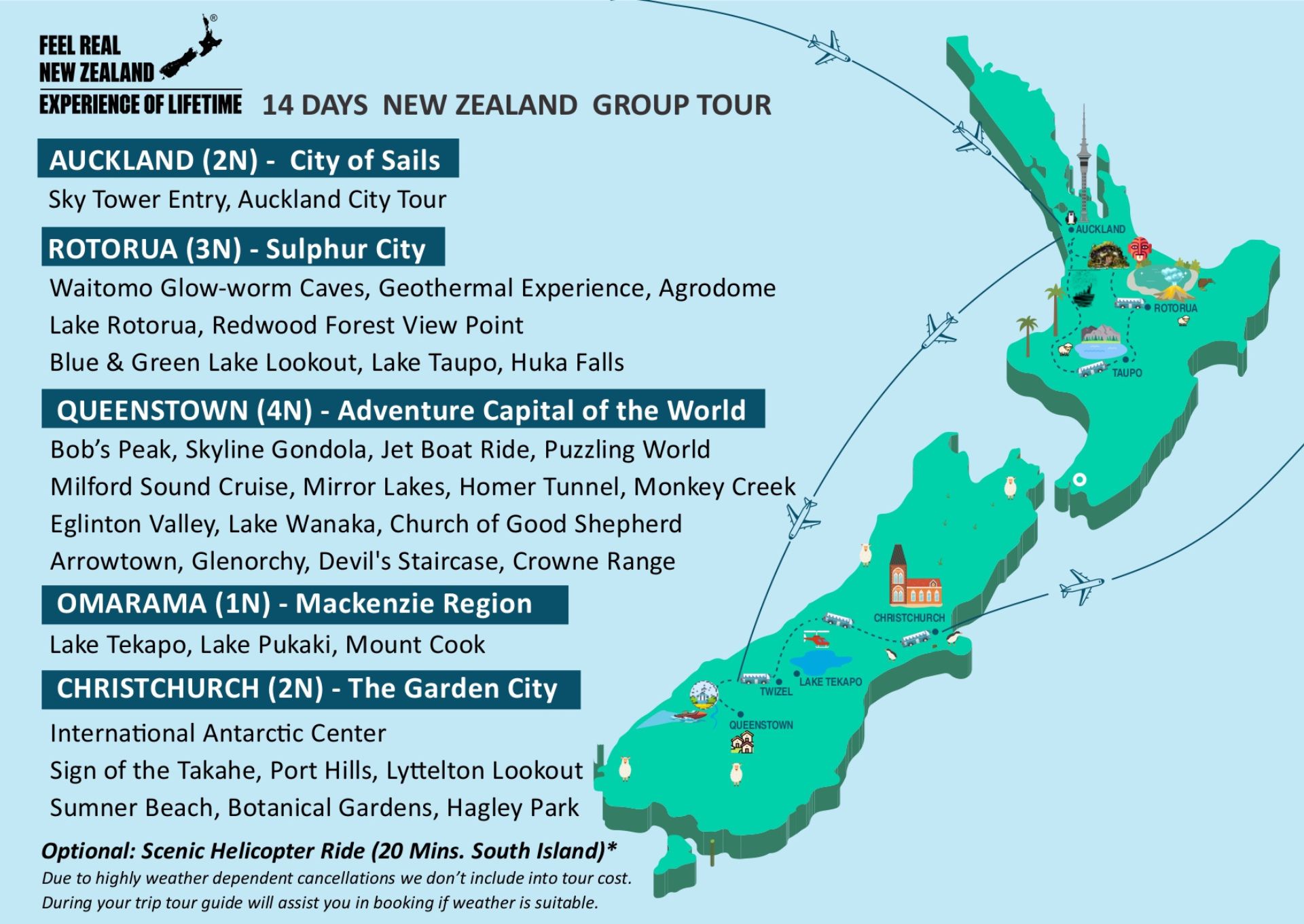 New Zealand Group Tour from India